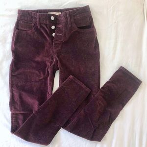 NWOT {Levi’s} 721 Corduroy High Rise Skinny Pants